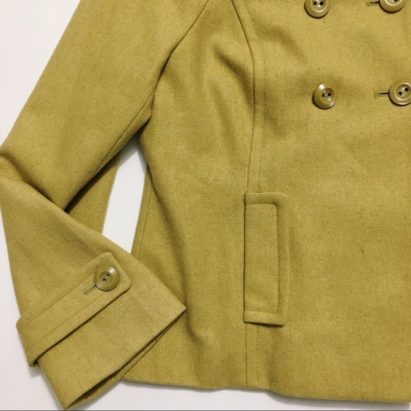 {Mossimo} Wool Blend Peacoat - Yellow/Green - Picture 2 of 6